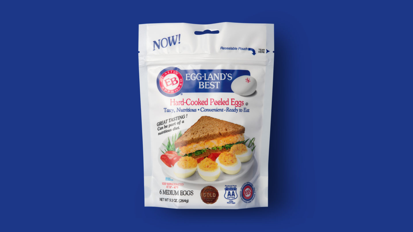 Hard-Cooked Peeled Eggland's Best Eggs