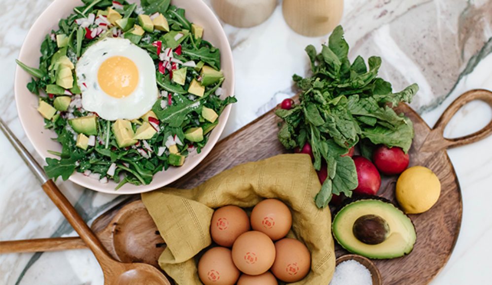 Haylie's Go-To Breakfast - Power Bowl of Greens & Eggland's Best Eggs