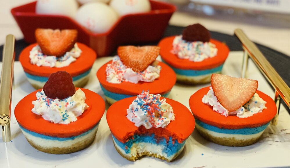 Photo of Patriotic Mini Cheesecakes