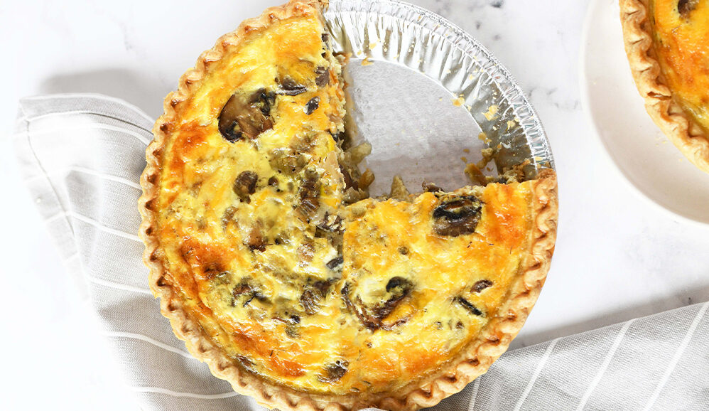 Photo of Caramelized Onion & Mushroom Quiche