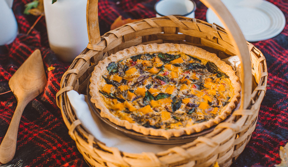 Butternut Squash & Sage Cheddar Quiche