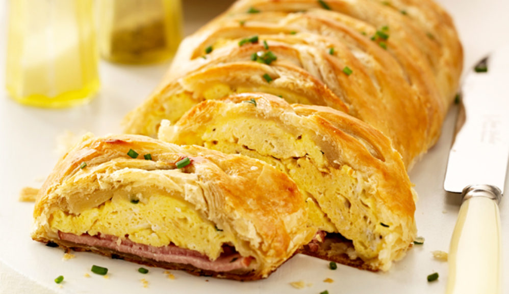 Eggs Benedict Brunch Braid