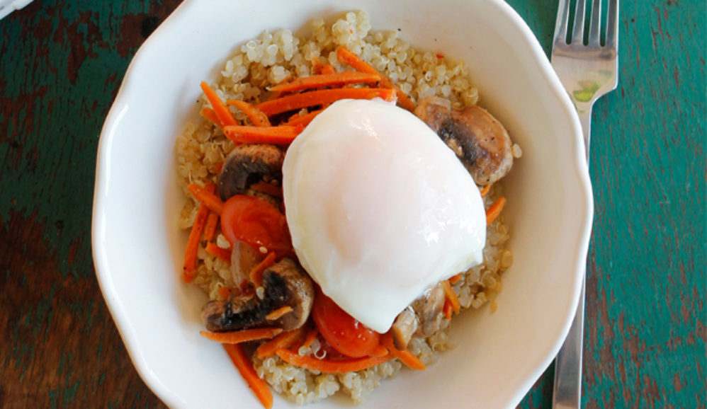 Photo of Poached Quinoa Bowl
