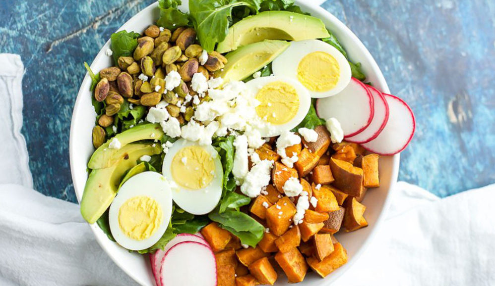 Spiced Sweet Potato and Kale Salad