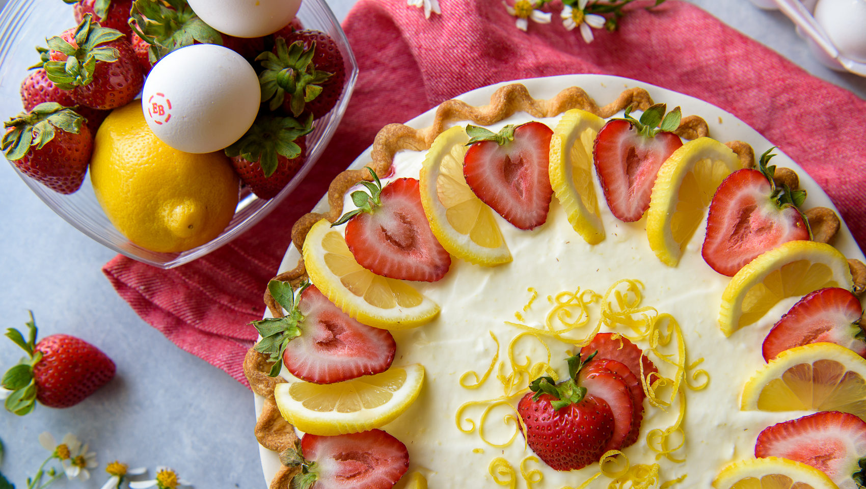 Strawberry Lemon Icebox Pie 2